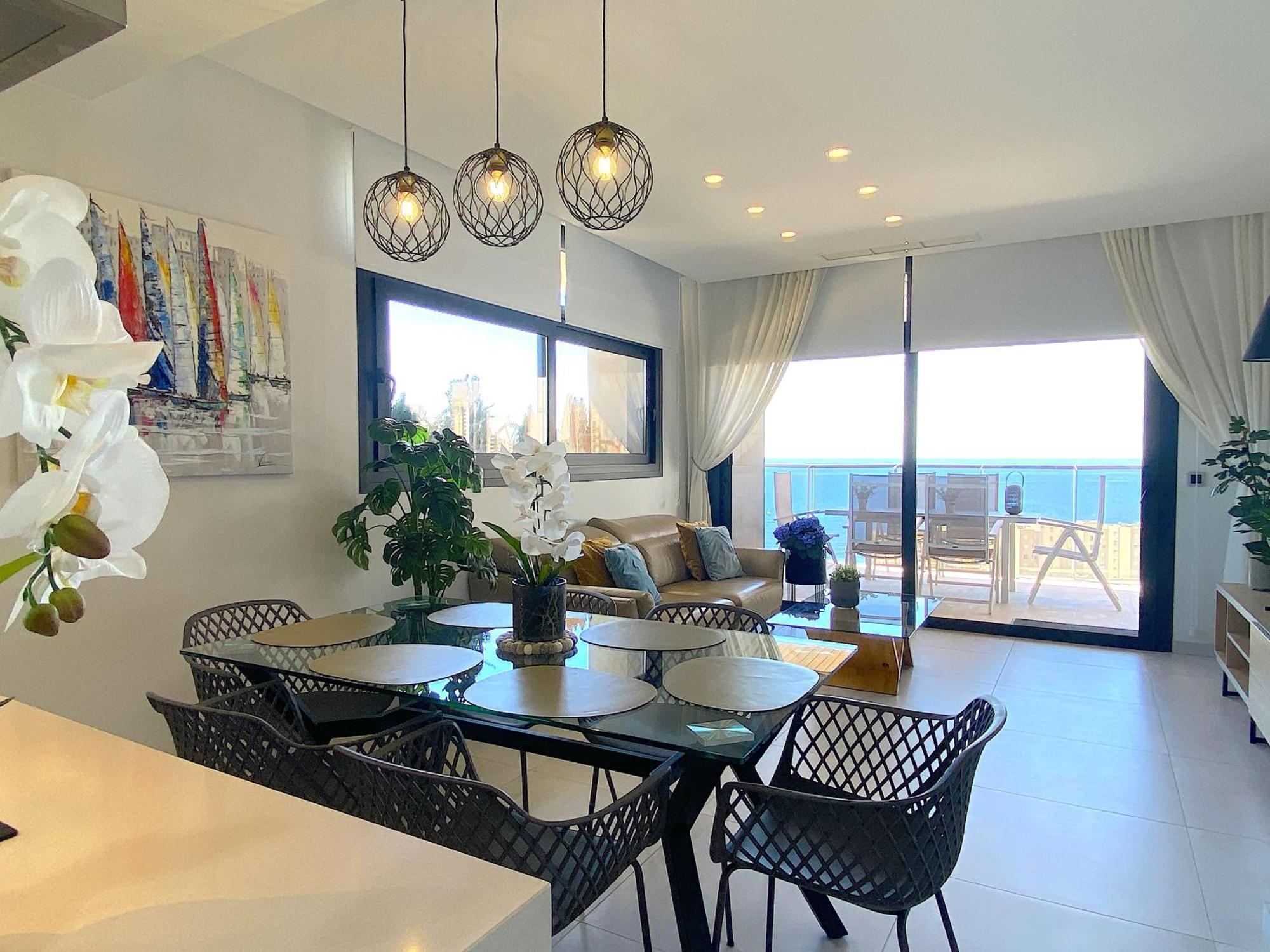 Lujoso Apartament Con Impresionantes Vistas Al Mar Benidorm Exterior photo