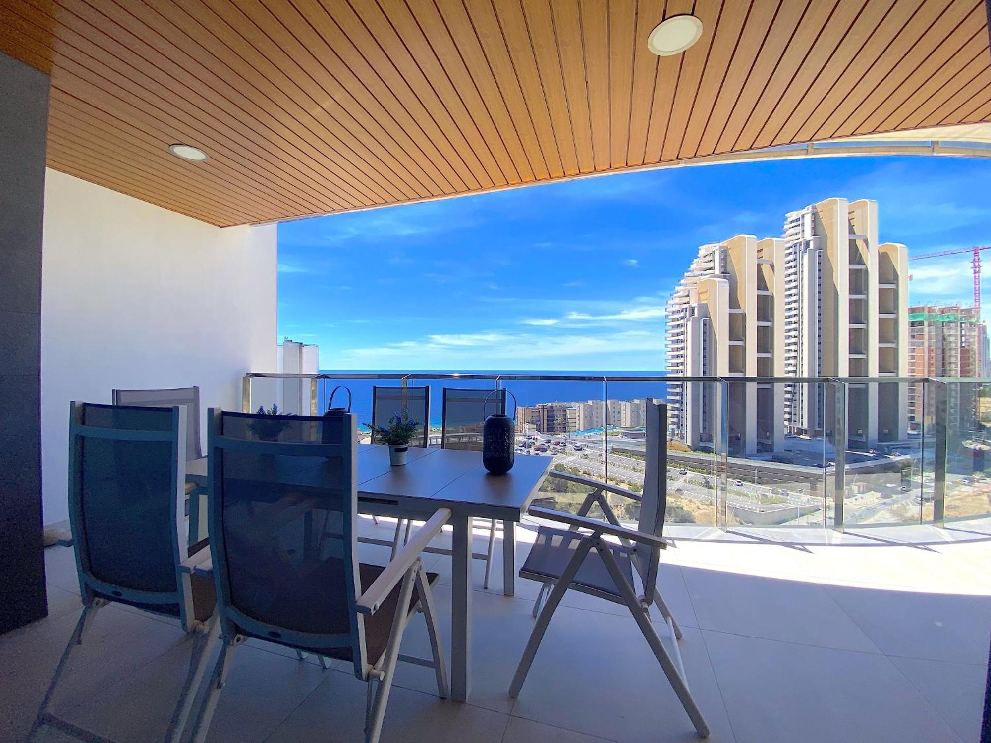 Lujoso Apartament Con Impresionantes Vistas Al Mar Benidorm Exterior photo